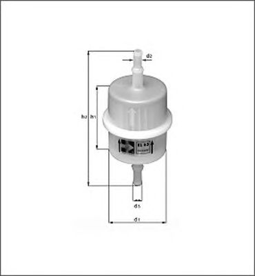 MAGNETI MARELLI 154087186030 -  Топливный фильтр